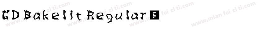 GD Bakelit Regular字体转换
